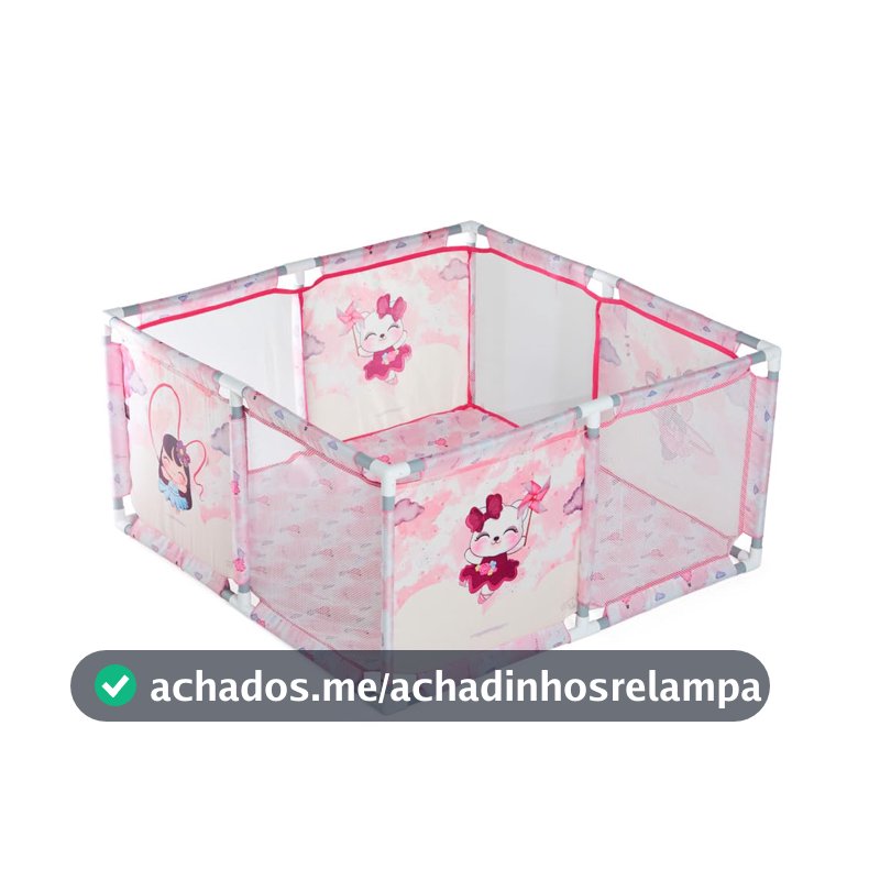 Maxi Baby Cercadinho de Bebê Chiqueiro Portátil Playpen2 (Rosa)