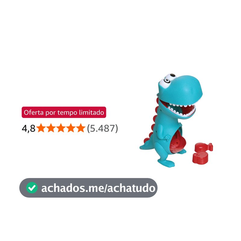 Brinquedo para Bebe Dino Papa Tudo com Acessórios, Elka, Multicor