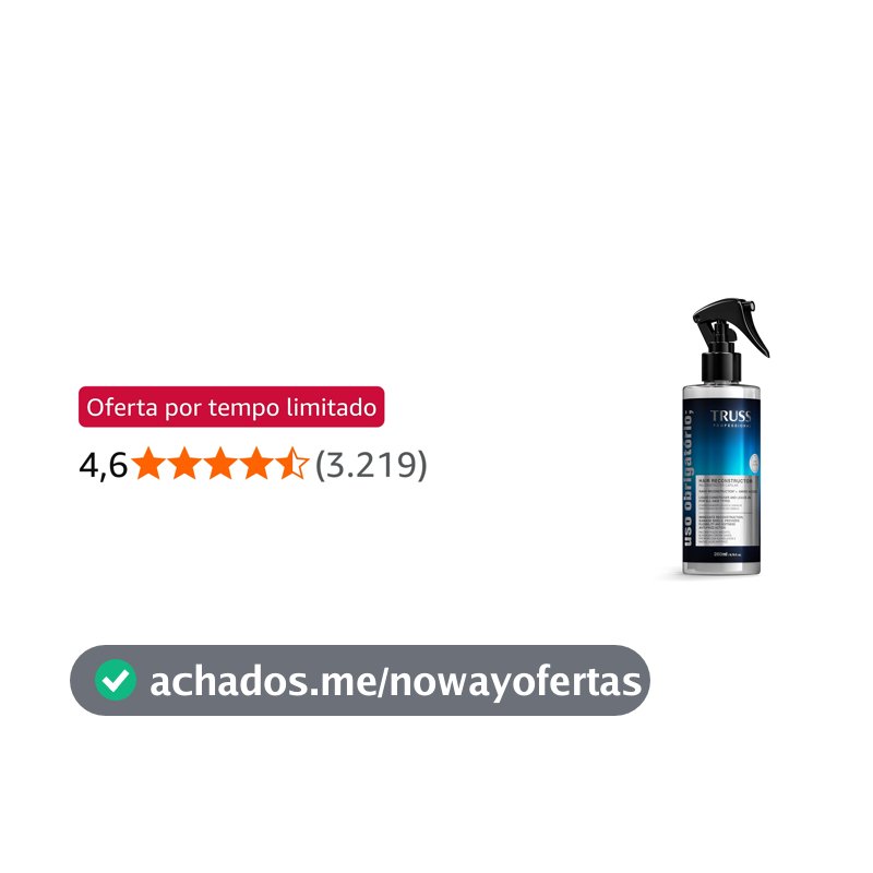 Truss Reconstrutor Capilar Uso Obrigatório Spray