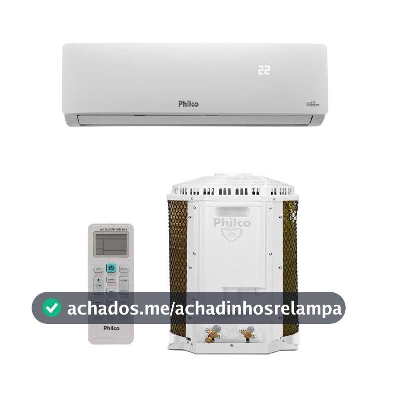 Ar Condicionado Split Hi Wall Inverter Philco 12000 BTU/h Frio PAC12FC – 220 Volts