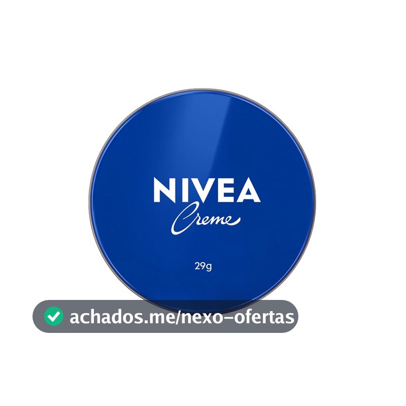NIVEA Creme Hidratante Lata 29g, Hidratação Profunda 24h, Corporal, Uso Diário, Multibenefícios, Todas as Peles