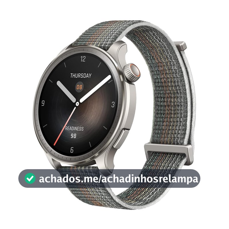 Relógio Inteligente Amazfit Balance 46mm A2287 ZEPP FOLOW Composição Corporal, GPS, Step Tracking, Alexa Built-In, Chamada Bluetooth, Duração da Bateria de 14 Dias (Gray)