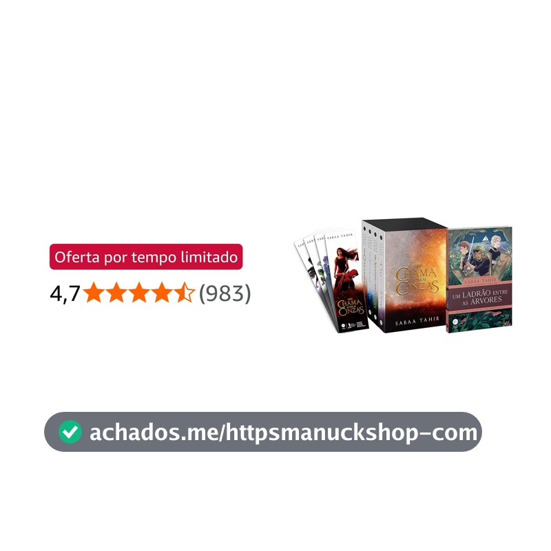 Box Uma chama entre as cinzas-Idioma ‏Português