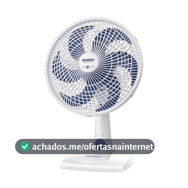 MONDIAL Ventilador de Mesa 127V, 30cm, 6 pás, Super Power - VSP-30-W