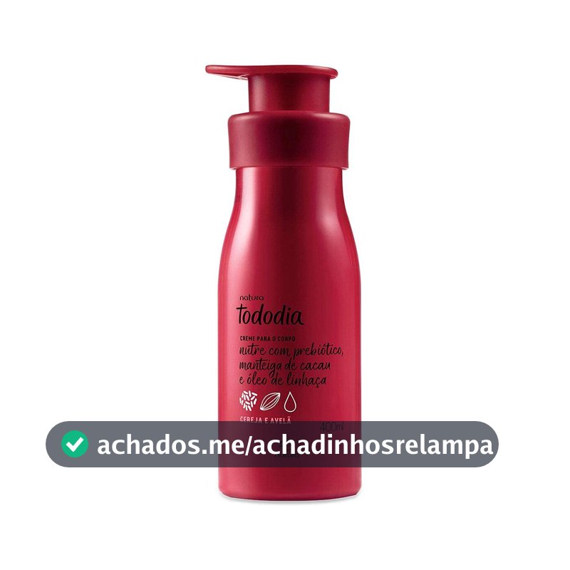Creme Desodorante Nutritivo para o Corpo Natura Cereja e Avelã 400ML