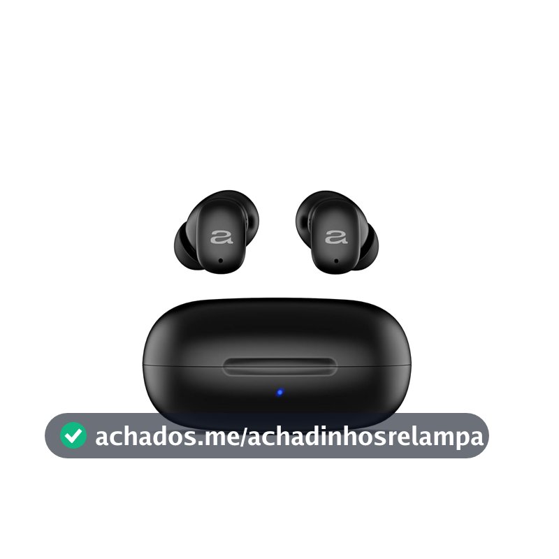 AIWA, Fone de ouvido EB-03-B, Bluetooth, c/cancelamento de ruído, 25 horas de bateria, IPX5, sem fio