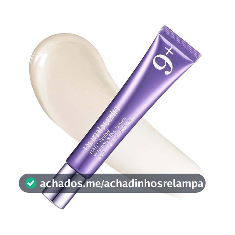 numbuzin No.9 NAD+ Creme para olhos retinal antienvelhecimento, minimizador de poros, rugas, pele mais firme com retinoide, peptídeos e niacinamida, retinal suave, creme coreano para os olhos, 19,81