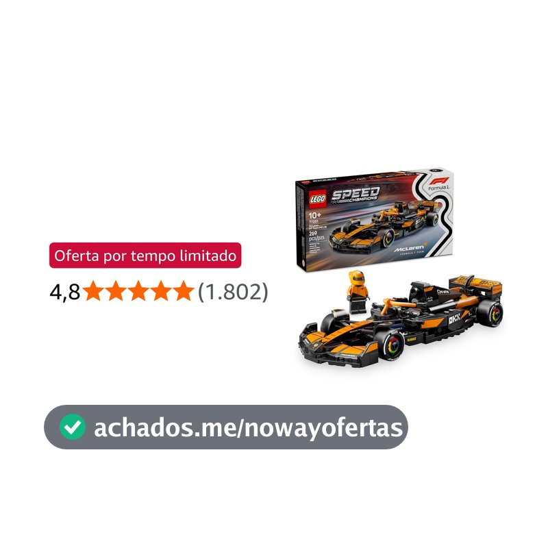 LEGO Speed Champions Carro de Corrida McLaren F1® Team MCL38 77251