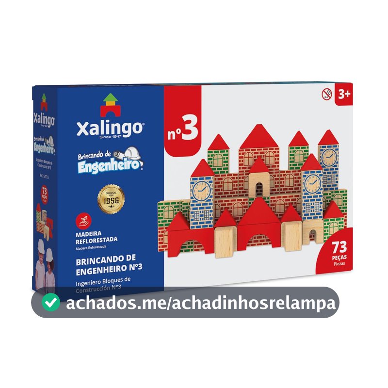 Brincando de Engenheiro 73 Peças Xalingo