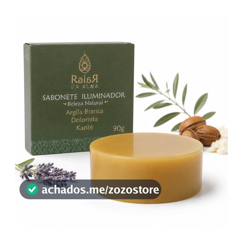Sabonete Facial Iluminador Natural e Vegano