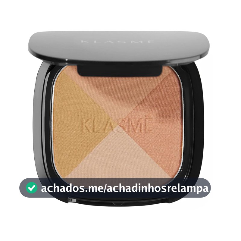 Oferta por tempo limitado: Klasmē Blush Mosaic – 4 Tons Harmonizados com Acabamento Acetinado, Alta Pigmentação e Pincel Acoplado – Vegano e Cruelty Free