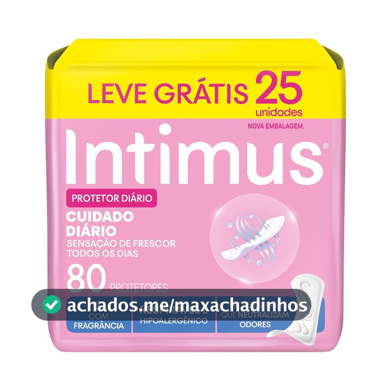 Protetor Diário Intimus® Cuidado Diário - 80 un