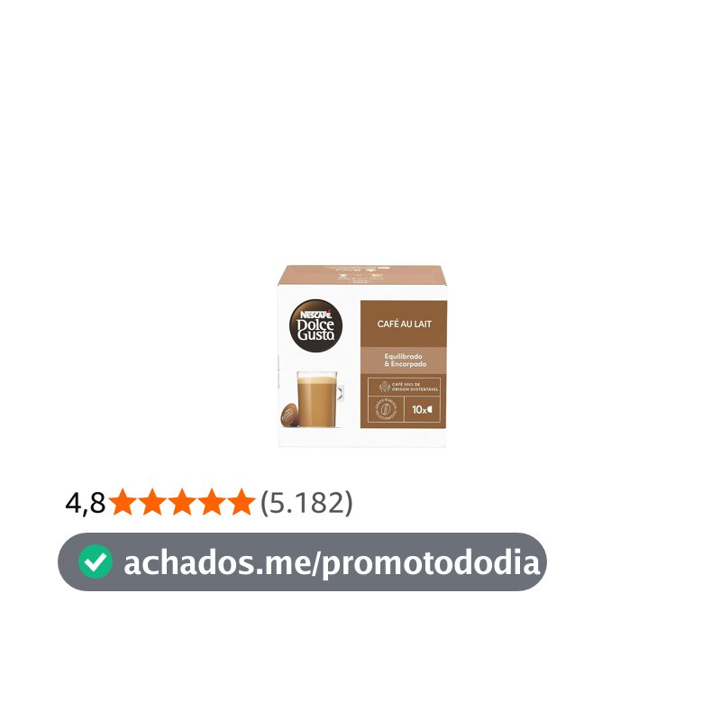 Dolce Gusto Nescafe Café Au Lait 10 Cápsulas- embalagem variável