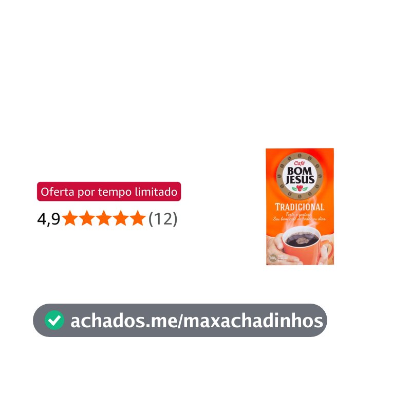 CAFÉ TRADICIONAL 500G - BOM JESUS