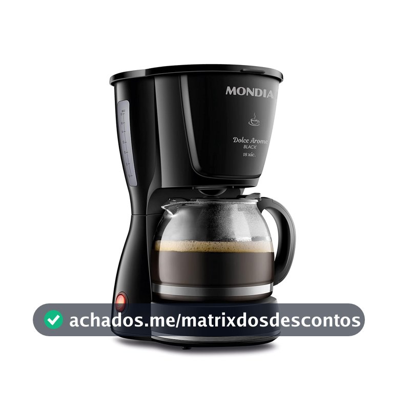 MONDIAL Cafeteira Elétrica Dolce Arome, Preto, 550W, 220V - C-30-18X-FB