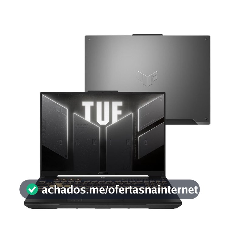 Notebook ASUS TUF Gaming F16 FX607VU RTX4050 Intel Core 5 210H 16Gb Ram 512Gb SSD Windows 11 Tela Nível IPS 16" LED 144Hz Gray - RL053W