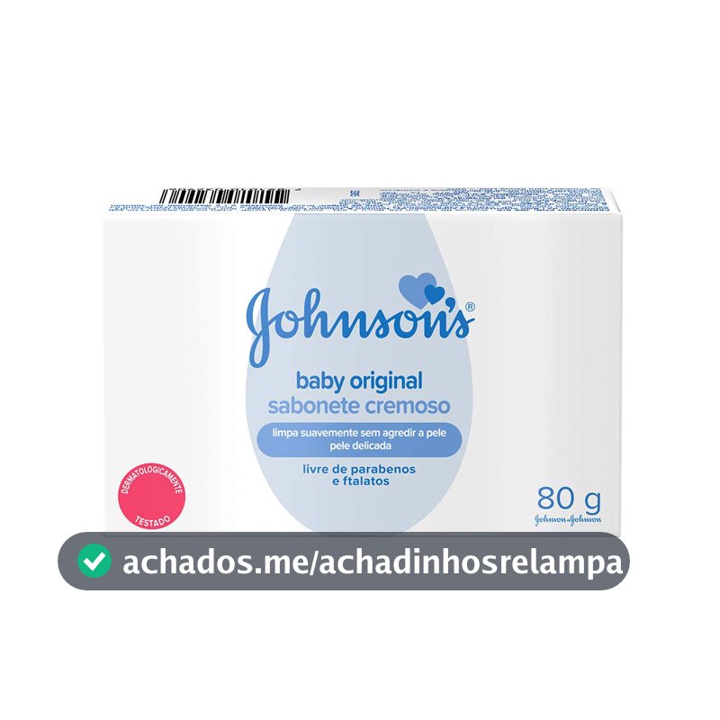 Sabonete em Barra Johnson's Baby Original, 80g