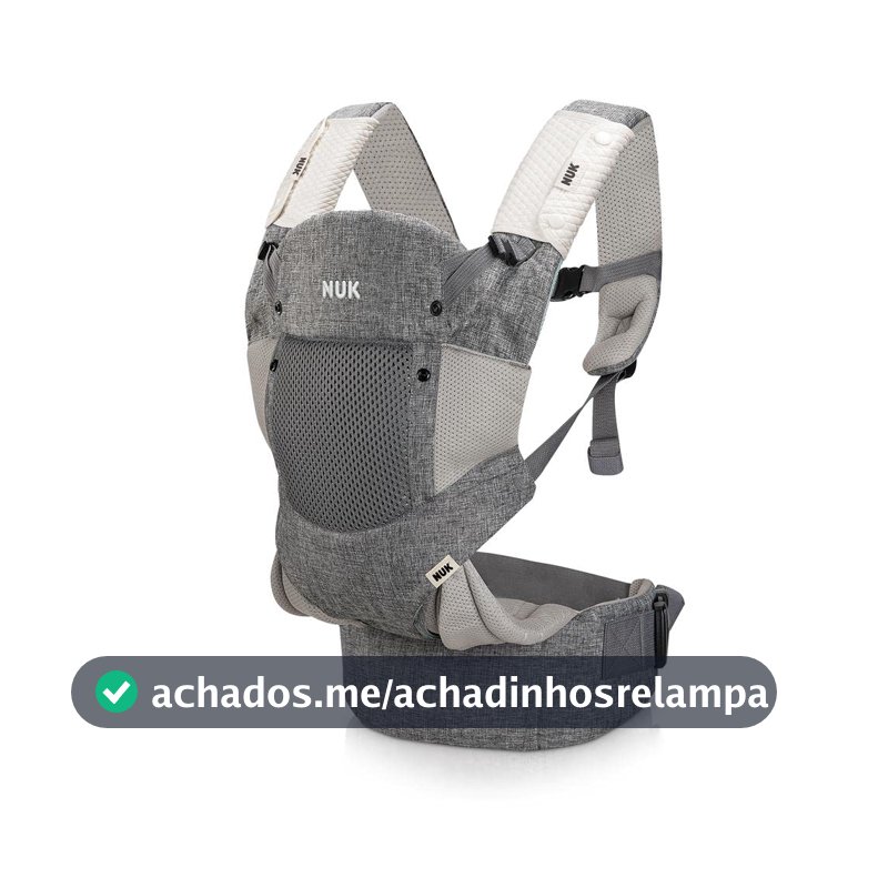 NUK Canguru 3 Em 1 Ergonômico Comfort Cinza