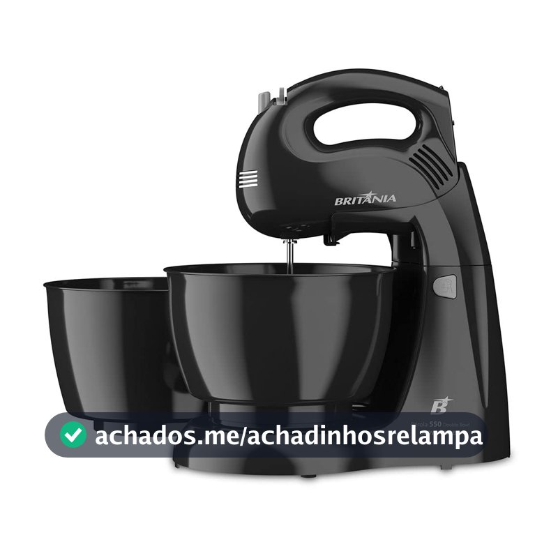 Britânia Batedeira Britania Perola 550P Turbo Double Bowl 127V Plástico