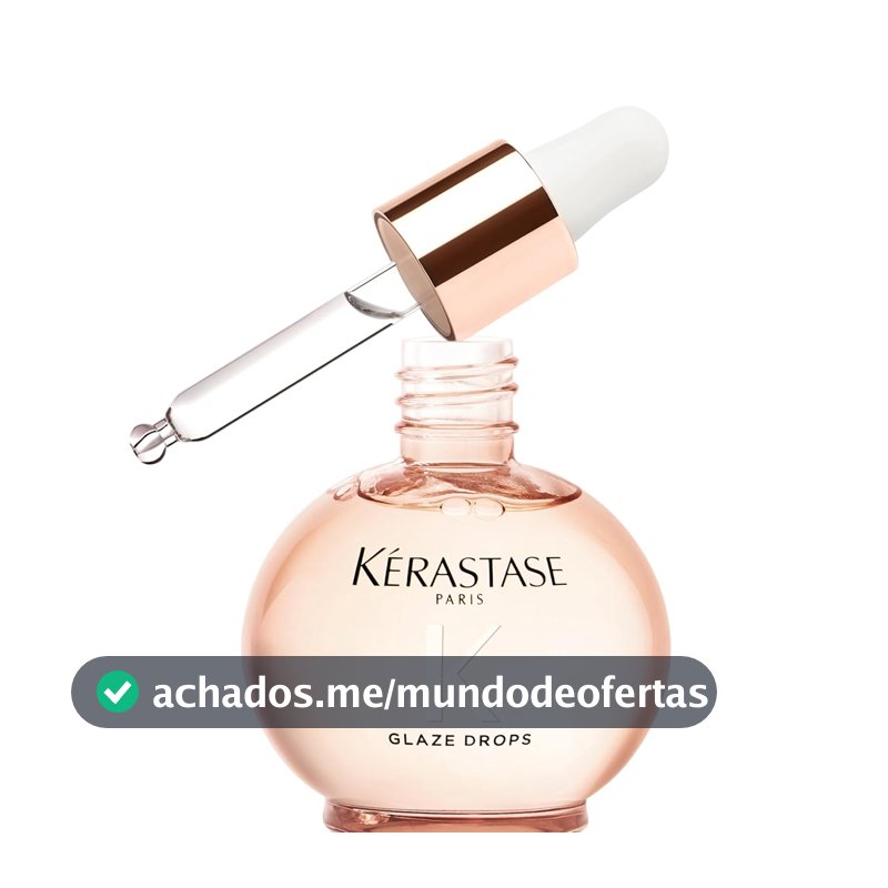 Kérastase Gloss Absolu Glaze Drops – Finalizador para Todos os Tipos de Cabelos com Tendência ao Frizz, com Óleo de Rosa Silvestre – Potencializa Brilho, Elasticidade e Maciez 45ml