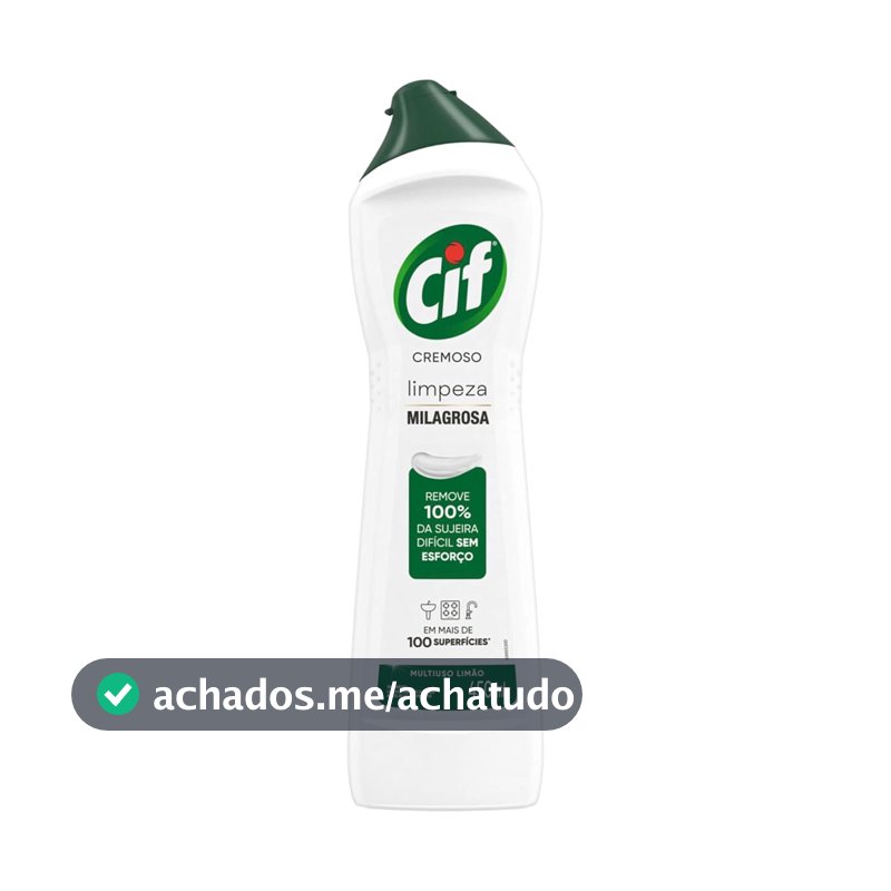 CIF Cremoso Limpreza Milagrosa Limão para casa 450ml