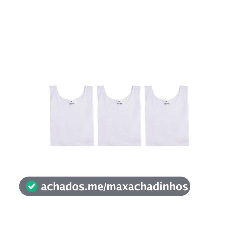 Kit 3 Regatas Slim Hering Masculinas