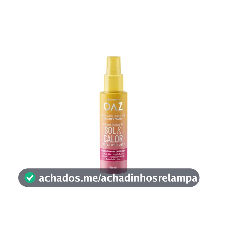 OAZ Protetor Solar Capilar Leave-in Líquido 120ml