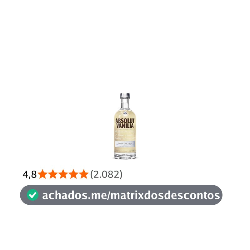 Vodka Absolut Vanilia - 750 ml