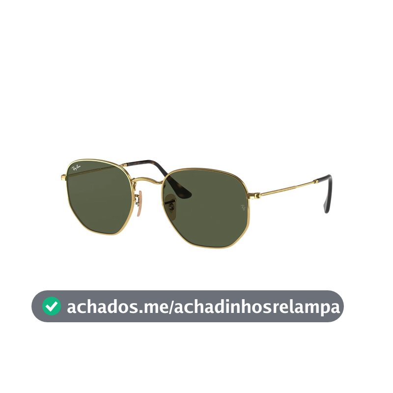 Óculos de Sol Ray-Ban Hexagonal Unissex, Tamanho 54