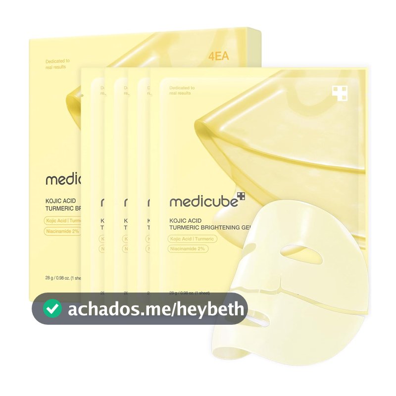 KOJIC ACID TURMERIC BRIGHTENING GEL MASK (4EA)