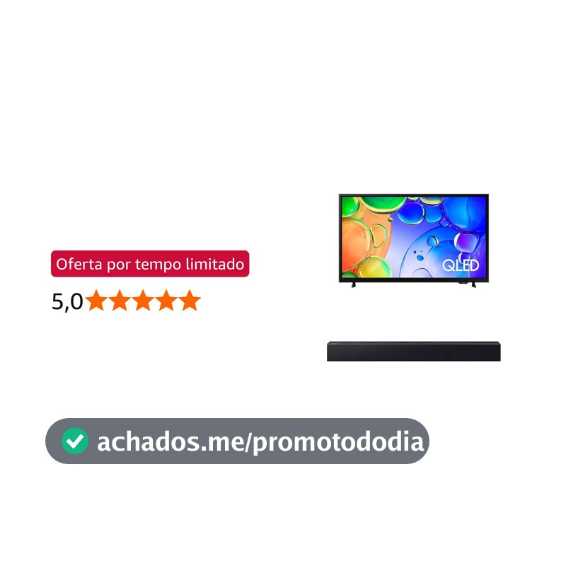 Samsung Combo Smart TV 43" QLED Full HD Q5F + Soundbar HW B400F