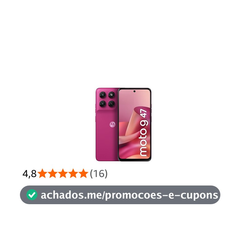 Smartphones Motorola Moto G47 5G - 128GB 4GB RAM + 8GB RAM Boost, Camera 50 MP Sony LYTIA 600, Tela FHD+ de 120hz - Rosa
