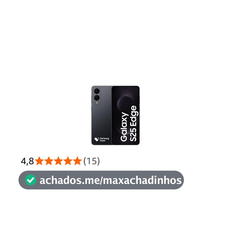 Samsung Galaxy S25 Edge 5G, 512GB, 12GB, Câmera 200MP