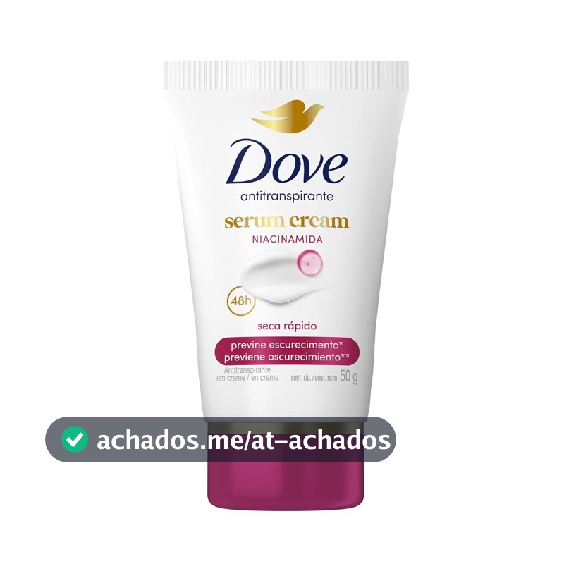 Dove Desodorante Antitranspirante em Creme Previne Escurecimento 50 G