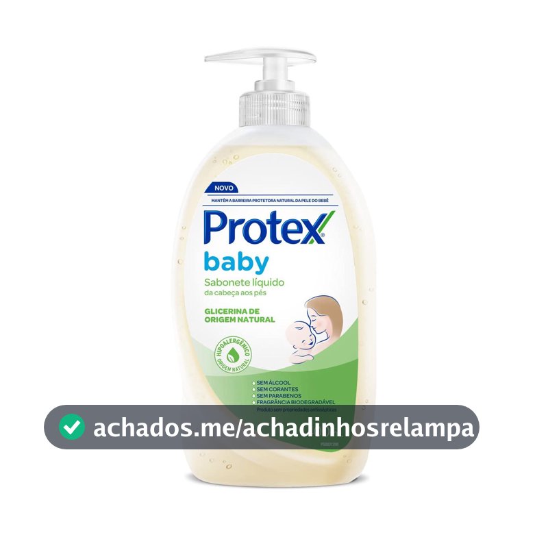 Protex Baby Glicerina Natural Sabonete Líquido Infantil, 400ml