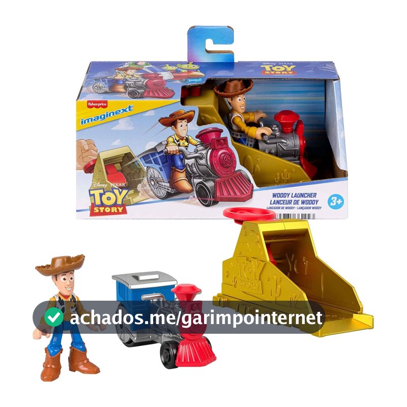 Brinquedo Lançador do Woody Mattel Imaginext, Toy Story 5