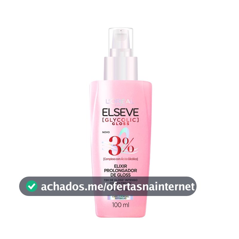 L'Oréal Paris Elseve Glycolic Gloss, Sérum Finalizador Antiporosidade 100ml