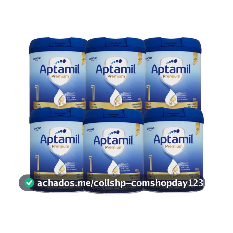 Fórmula Infantil Aptamil Premium 1 800g - Kit 6 latas