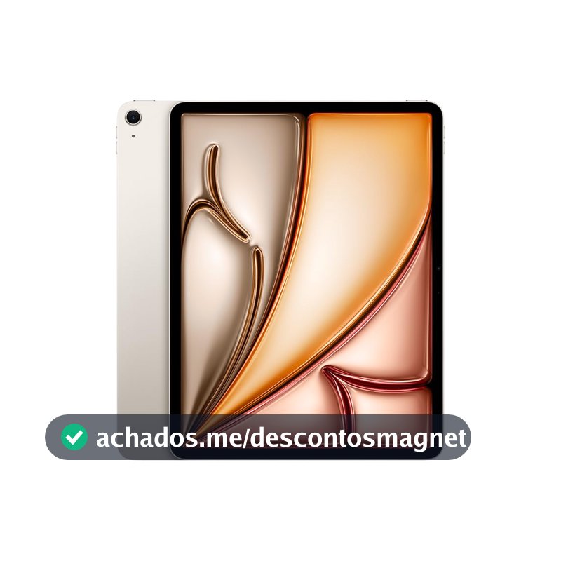 Apple 2025 iPad Air de 13 polegadas (Wi-Fi, 128 GB) - Luz das estrelas (M3)