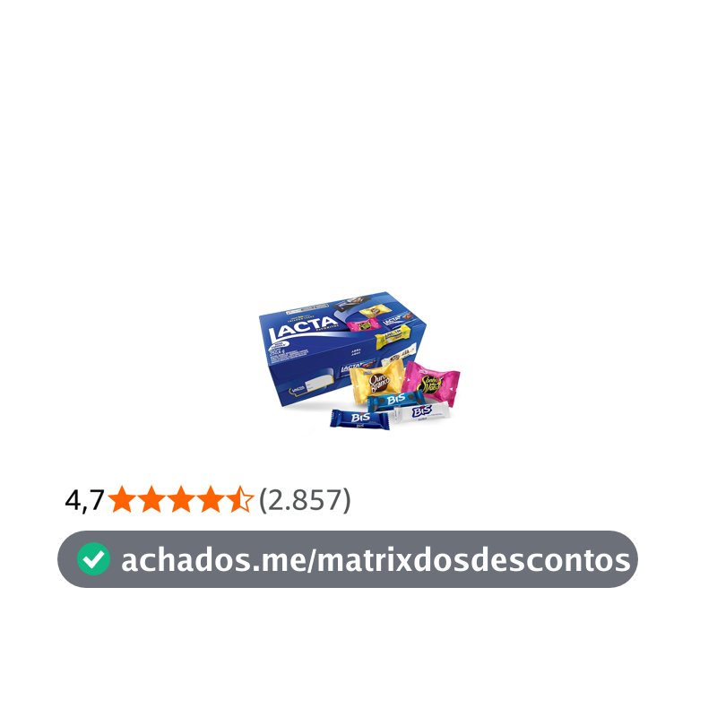 Lacta Favoritos - Caixa de variedades chocolates, 250,6g