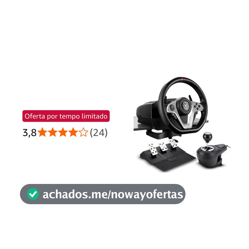Kalkan Kit Simulador de Corrida G500 ProRacing Volante Pedais e Câmbio USB Force Feedback 3.2Nm 900° Compatível c/ PC, Xbox, PS4 - KLK00032