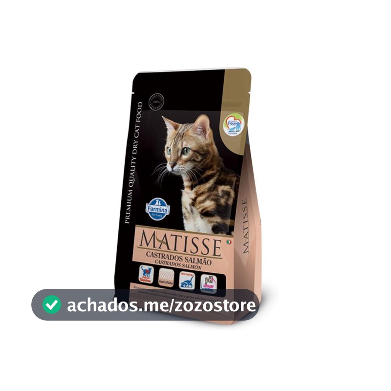 Matisse - Ração Farmina Salmão para Gatos Adultos Castrados - 7,5kg