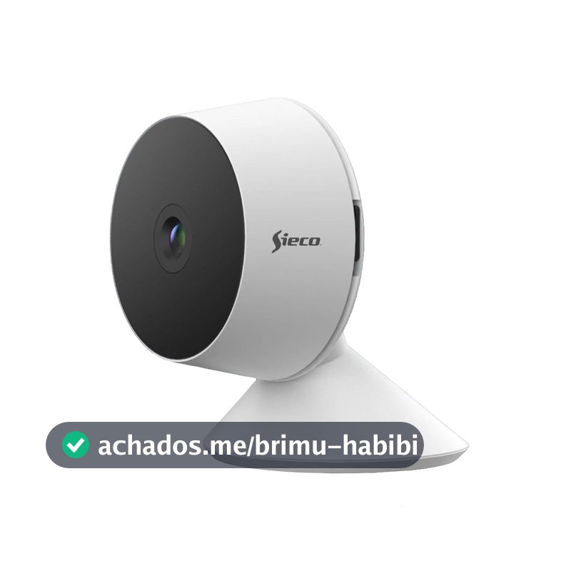 Sieco Câmera de Segurança Wi-Fi S30, 1080p Full HD, Áudio Bidirecional, Detecção de Movimento, Armazenamento até 512GB, Monitoramento Remoto - Garantia de 3 anos