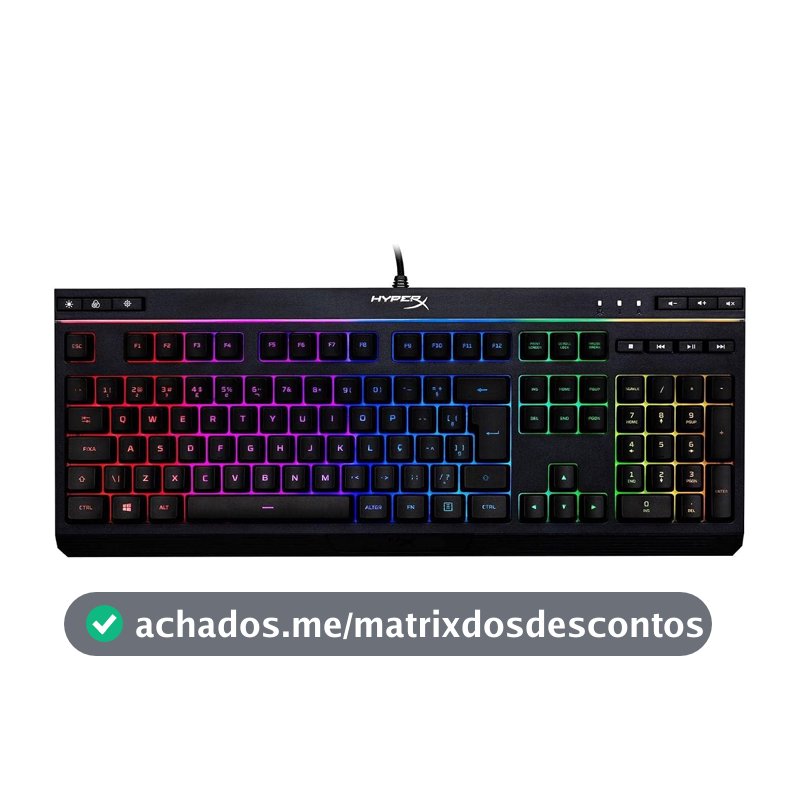 HyperX Teclado Gamer HyperX Alloy Core RGB, ABNT2, PRETO