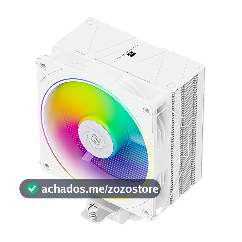 Thermalright Assassin Spirit 120 EVO White ARGB CPU Cooler, 4 Heat Pipes,TL-S12W-S PWM Quiet ARGB Fan CPU Air Cooler, Computer White Heatsink Cooling, Support AMD AM4 /AM5&Intel 1700/1150/1151/1200