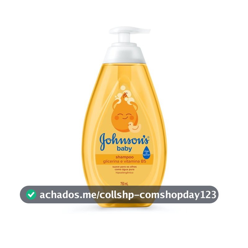 Shampoo de Glicerina Johnson's Baby, 750ml