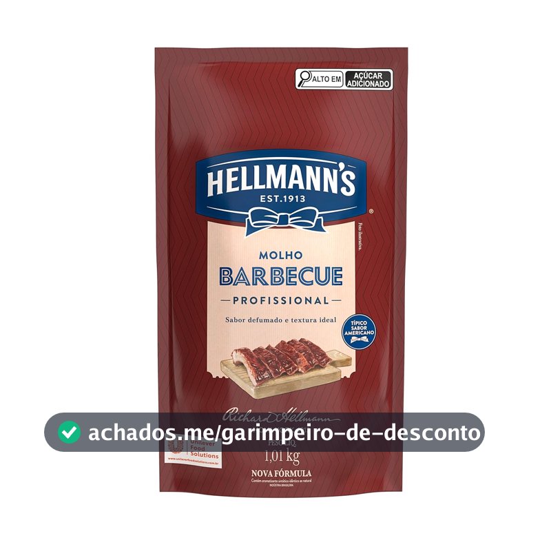 Hellmann'S Profissional Molho Barbecue Sabor Defumado 1,01Kg