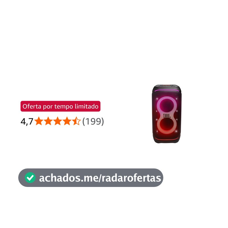 JBL, Caixa de Som, PartyBox Stage 320, Bluetooth, Portátil, Show de Luzes, À Prova de Respingos - 240W RMS - Preta