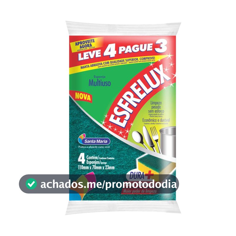 Esponja Esfrelux Leve 4 Pague 3