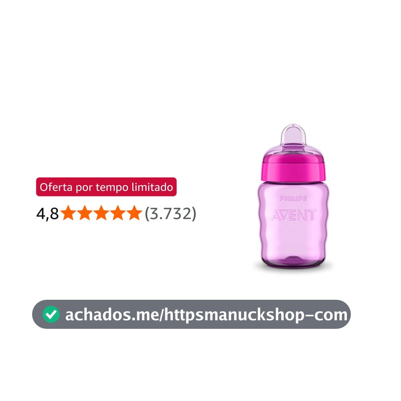 Copo Easy Sip c/Bico de Silicone 260ml Philips Avent - SCF553/03